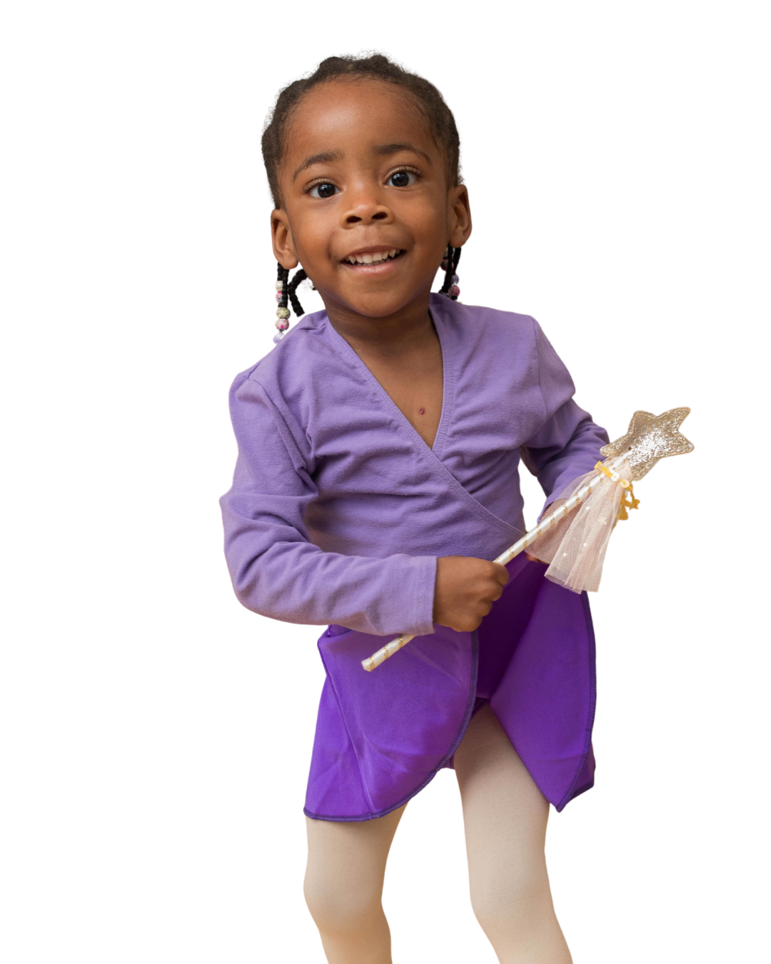 Petite Performers Nikki Cotton/Lycra cross-over tie cardigan - lavender